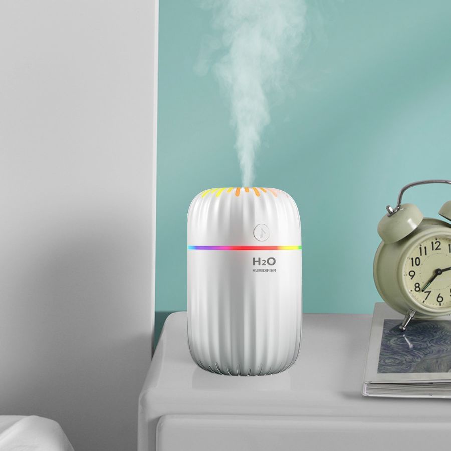 Máy Phun Sương Tạo Độ Ẩm H2O A7 Dung Tích 300ml Phun Sương Khuếch Tán Làm Mát Phòng Khử Khuẩn Thanh Lọc Không Khí