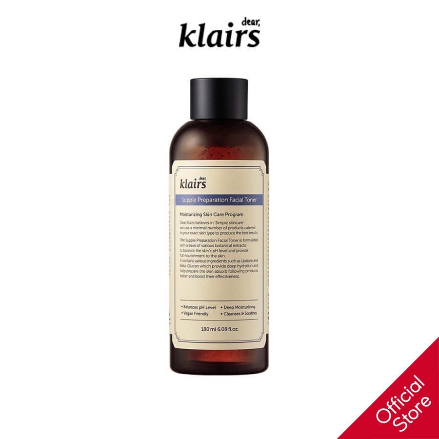 Nước Hoa Hồng Klairs Supple Preparation Facial Toner 180ml