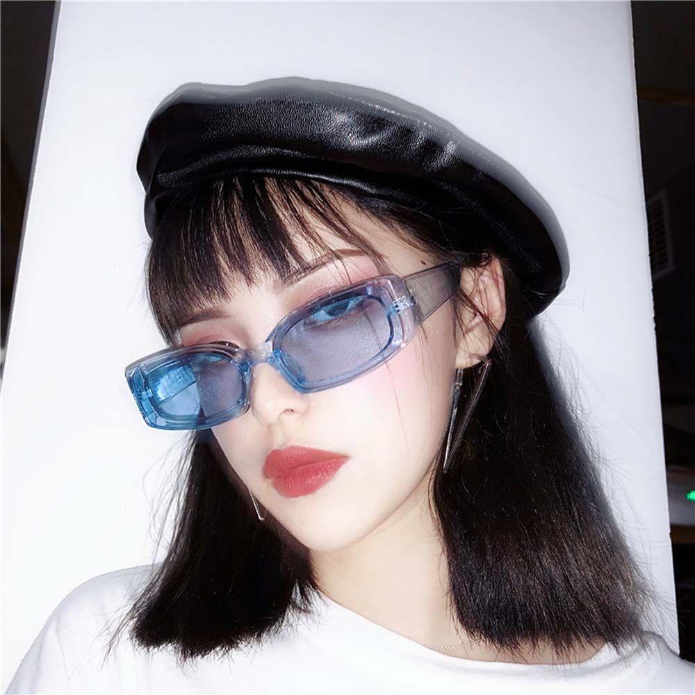 Kính Mát Hình Chữ Nhật Màu Đen Chống Tia UV Thời Trang