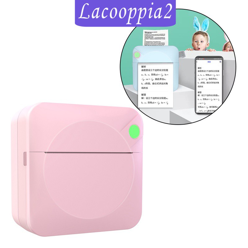 [LACOOPPIA2] 203DPI Mini Portable Pocket Photo Printer for Picture Study DIY English