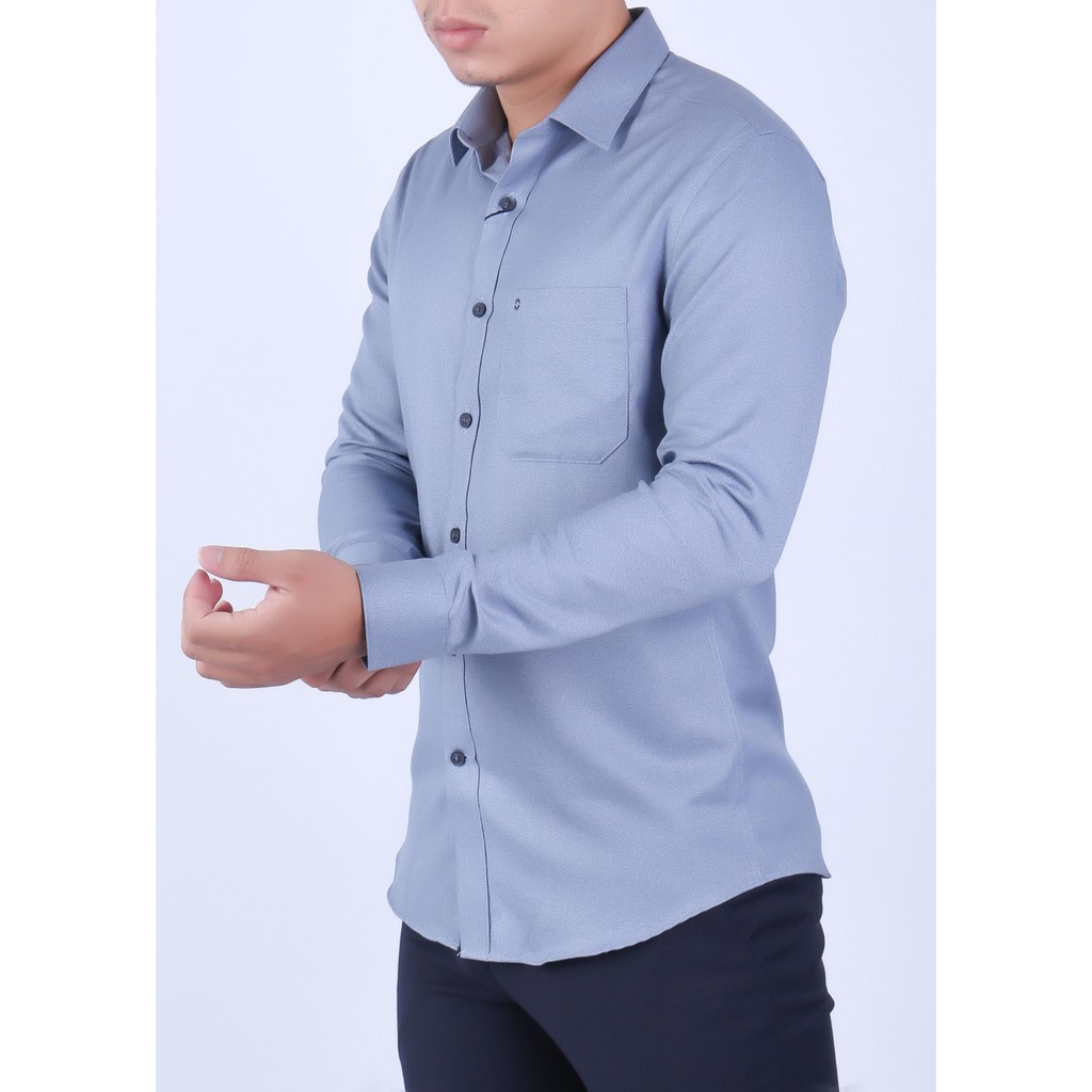 Áo sơ mi dài tay nam Owen màu xanh xám - AR91316DT | BigBuy360 - bigbuy360.vn