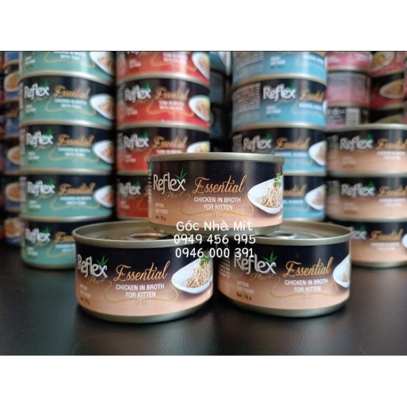 Pate REFLEX cho mèo nhiều vị lon 70gram