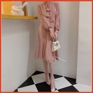 [ HÀNG CÓ SẴN ƯU ĐÃI] Set voan hồng nơ cổ đẹp 💖 (hàng đẹp)