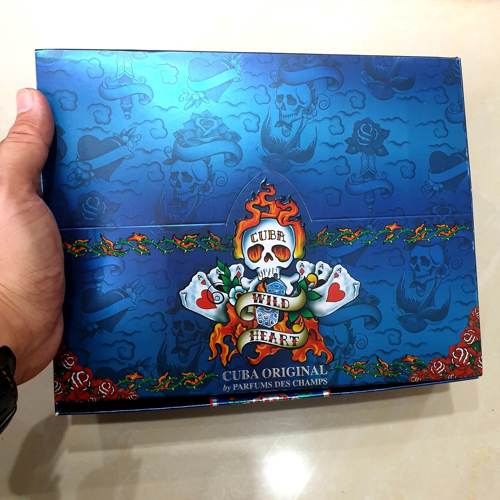 Nước hoa Nam mùi mát Cuba WILD HEART chính hãng Pháp 35ml - Mùi mát,cá tính,phóng khoáng,thơm lâu