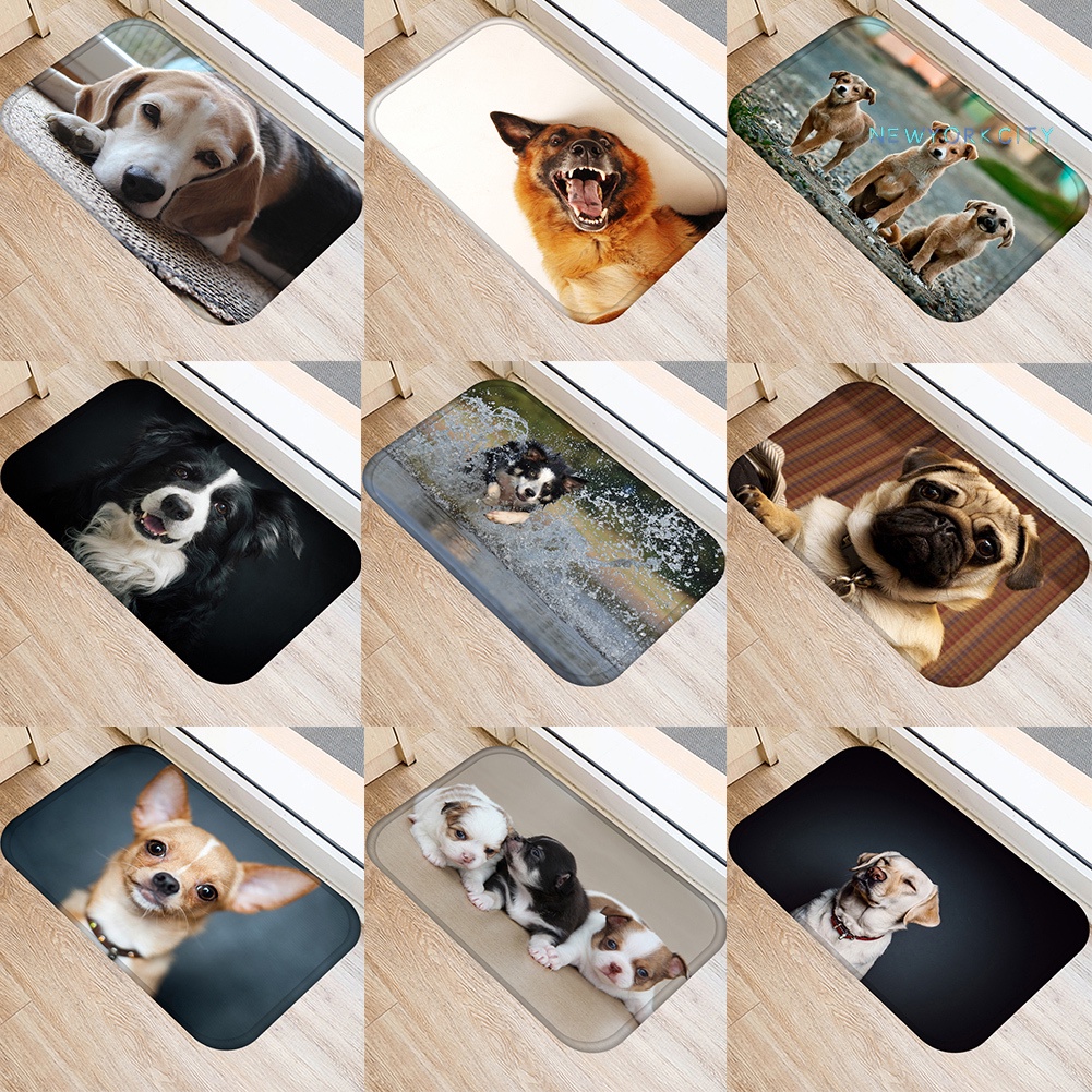 Thảm Chùi Chân Chống Trượt Hình Chú Chó Ngộ Nghĩnh