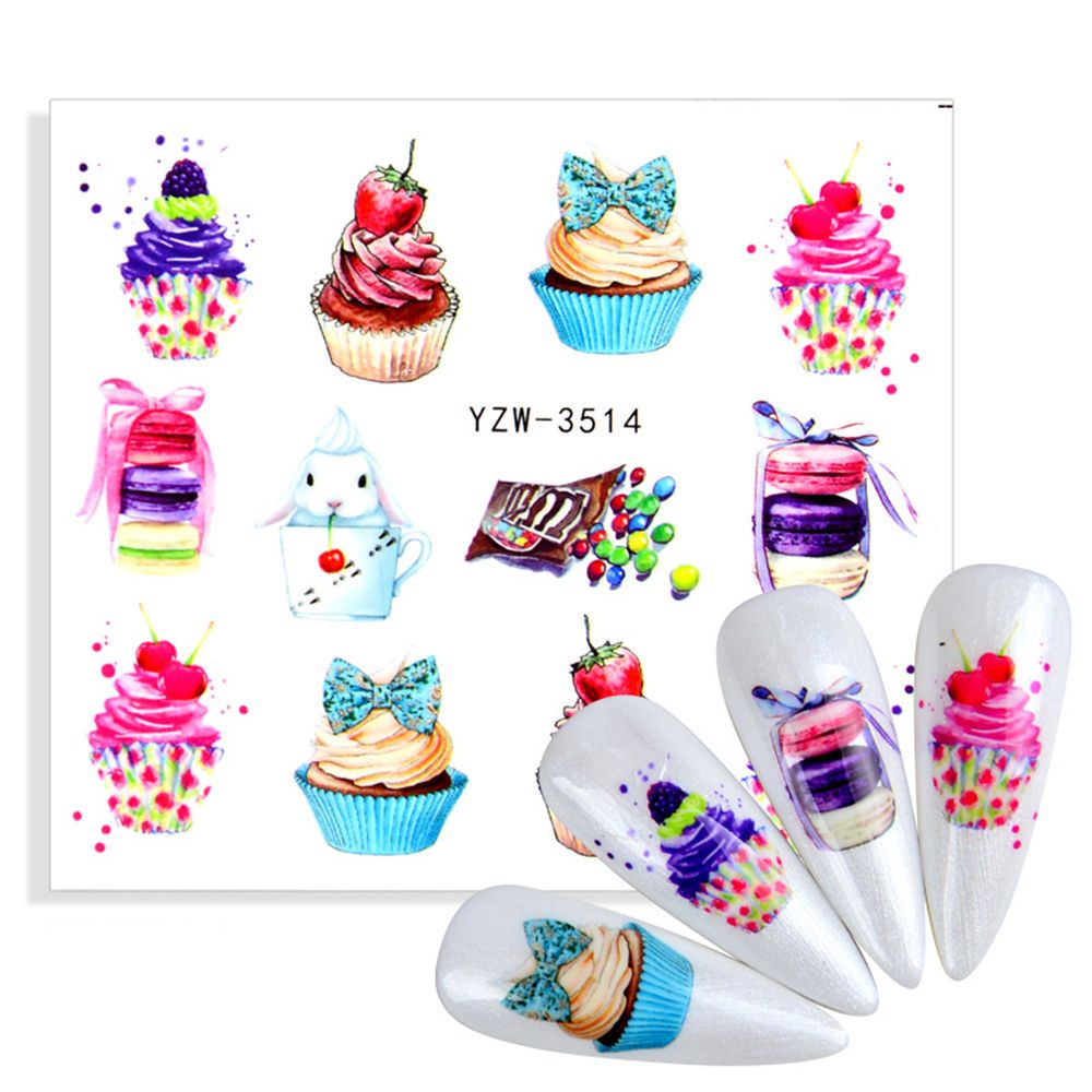 Sticker Dán Móng Tay Hình Trái Cây Mùa Đông Dùng Trang Trí Nghệ Thuật