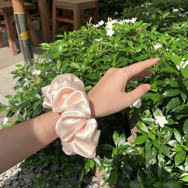 Cột Tóc Scrunchies Phi Bóng Siêu To