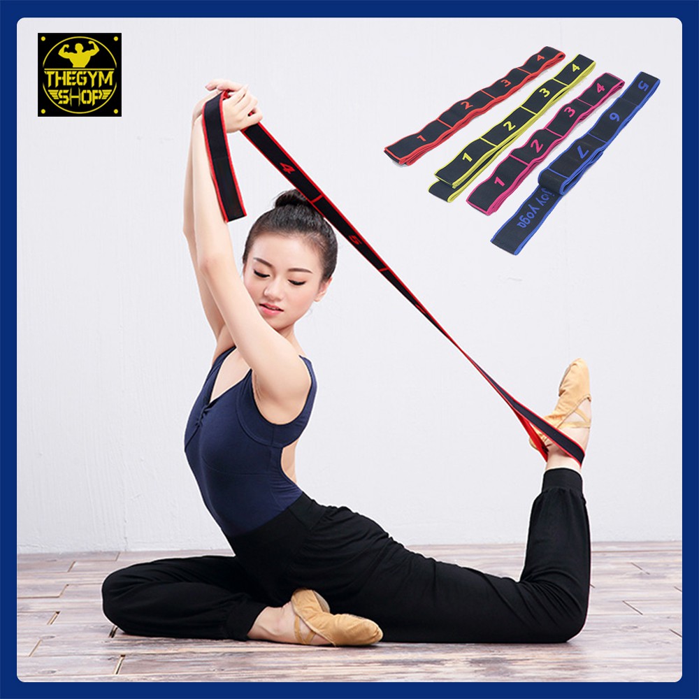 Dây đàn hồi Yoga 8 vòng giúp điều chỉnh tư thế luyện tập