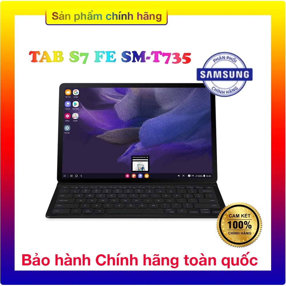 [Mã 151ELSALE hoàn 7% xu đơn 300k] Máy tính bảng Galaxy Tab S7 FE SM-T735 Kèm bao da bàn phím Hàng chính hãng | BigBuy360 - bigbuy360.vn