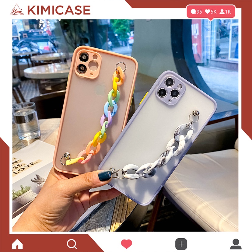 Ốp lưng Samsung S8 S8+ S9+ S10 S10+ S20+ S20 Fe S21 S21+ S21 ULTRA, Note 8 9 10 10+ 20 20 ULTRA nhám đính dây sắc màu