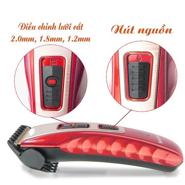 TÔNG ĐƠ CẮT TÓC GIA ĐÌNH KHÔNG DÂY KEIMEI 519A ST2S560