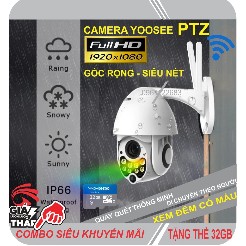 VR JDGH Camera IP YooSee PTZ xoay 360 độ - Tặng kèm thẻ 32Gb Chính hãng 44