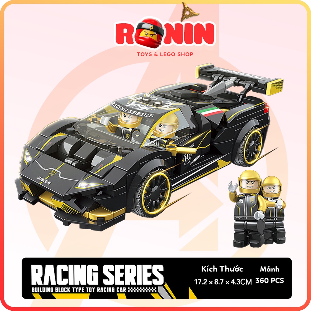 Bộ Đồ Chơi Lắp Ráp Xe Ô Tô Đua Thể Thao / Siêu Xe Đua Tốc Độ Racing Series