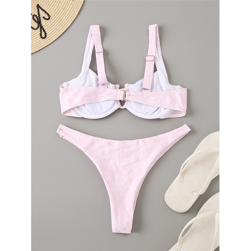 BIKINI CÓ GỌNG NÂNG NGỰC SEXY HOẠ TIẾT DA RẮN HOẠ TIẾT HOA NHÍ | BigBuy360 - bigbuy360.vn