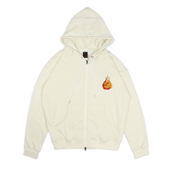 Áo khoác Hoodie Zip Dây Kéo Nam Nữ Form Rộng Mascot màu tan by Local Brand Xfire Unisex