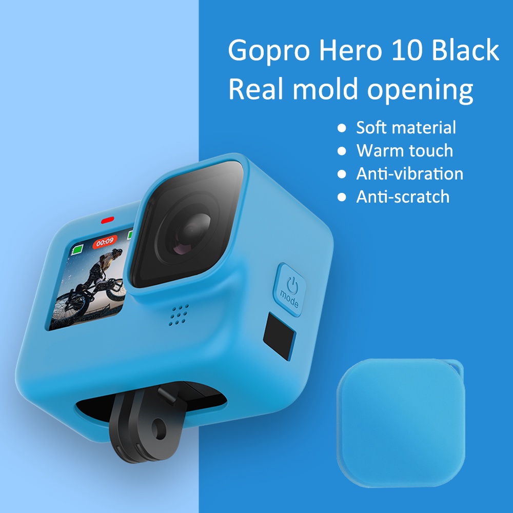 Ốp Điện Thoại silicon Bảo Vệ Có Dây Đeo Cho gopro hero 12 11 10 9 11 pro 12 11 10 9