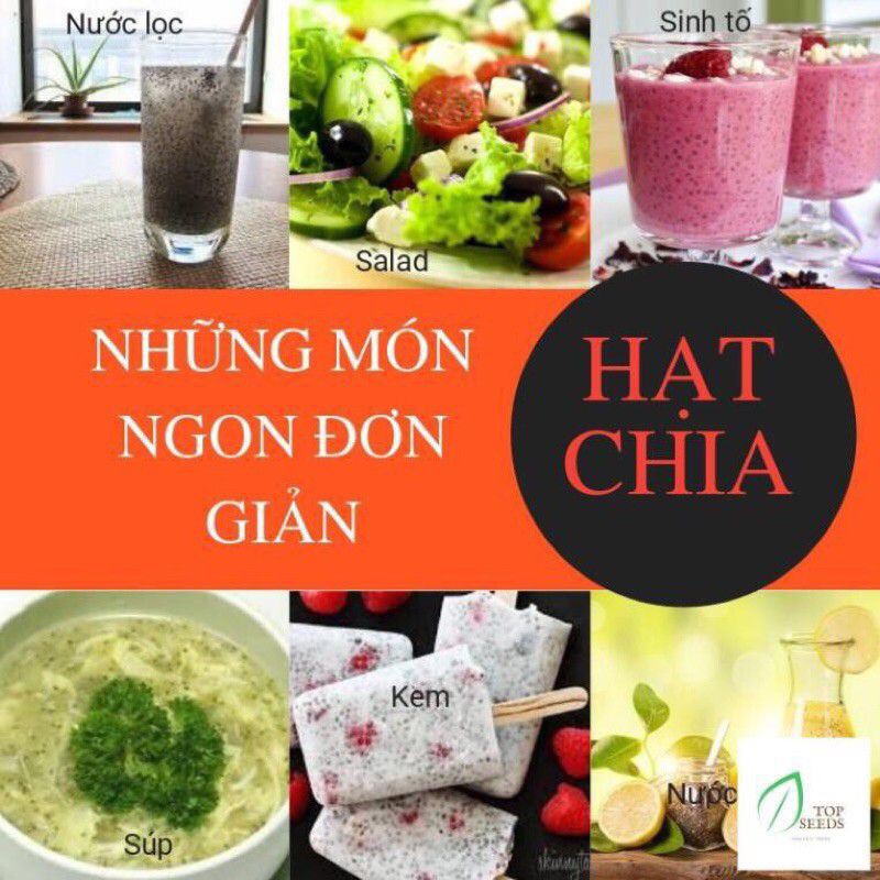 Hạt chia Úc BLACK BAG CHIA gói 500g