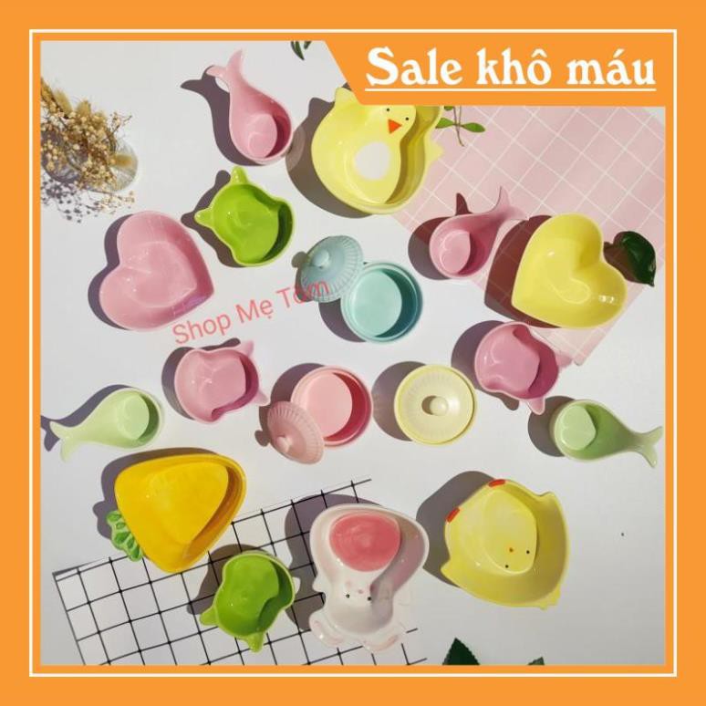 [sx63]  HG2810  BÁT ĂN DẶM GỐM SỨ CHO BÉ (store.gaugau)