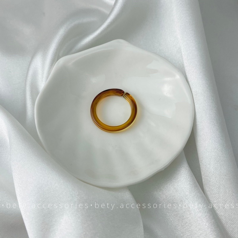 [Bigsize] Nhẫn nhựa resin freesize phong cách hàn quốc (Màu ngẫu nhiên)