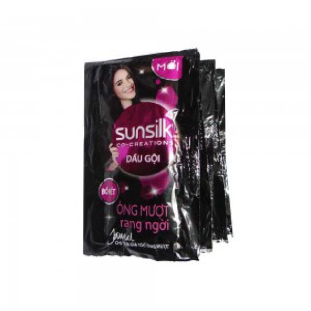 Dầu gội Sunsilk óng mượt rạng ngời gói 6g dây 10 Gói