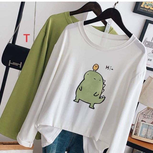 [FREESHIP ĐƠN TỪ 50K] Áo thun Hi khủng long tay suông DTR1119