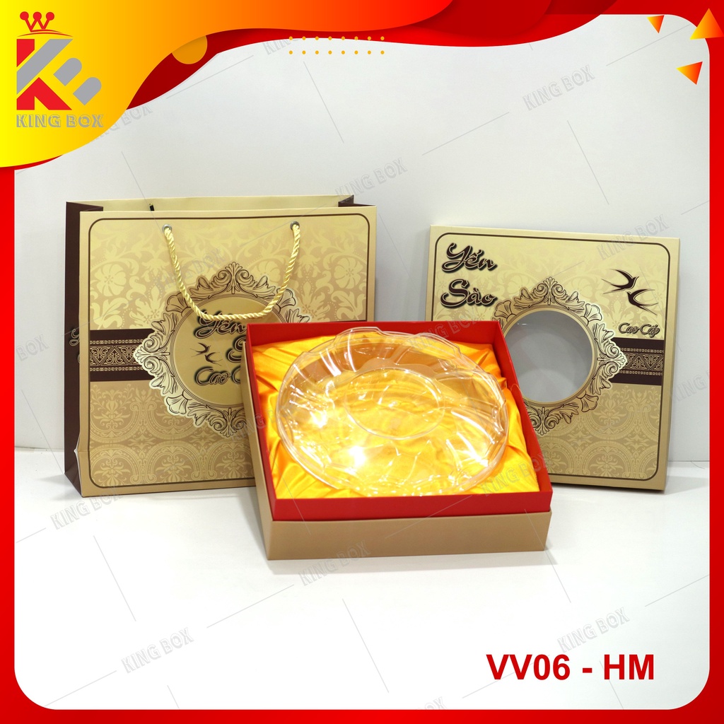 Set hộp đựng yến sào 100g KINGBOX mẫu mới