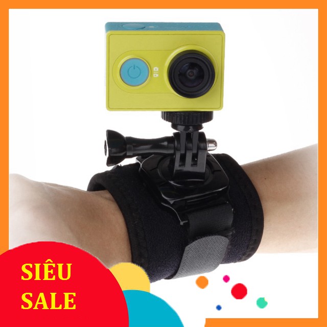 [SiêuRẻ] Dây đeo cổ tay xoay 360 độ cho camera hành trình gopro sjcam, eken, xiaomi, 4k wifi, action camera . .