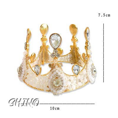Vương miện trắng 10cm