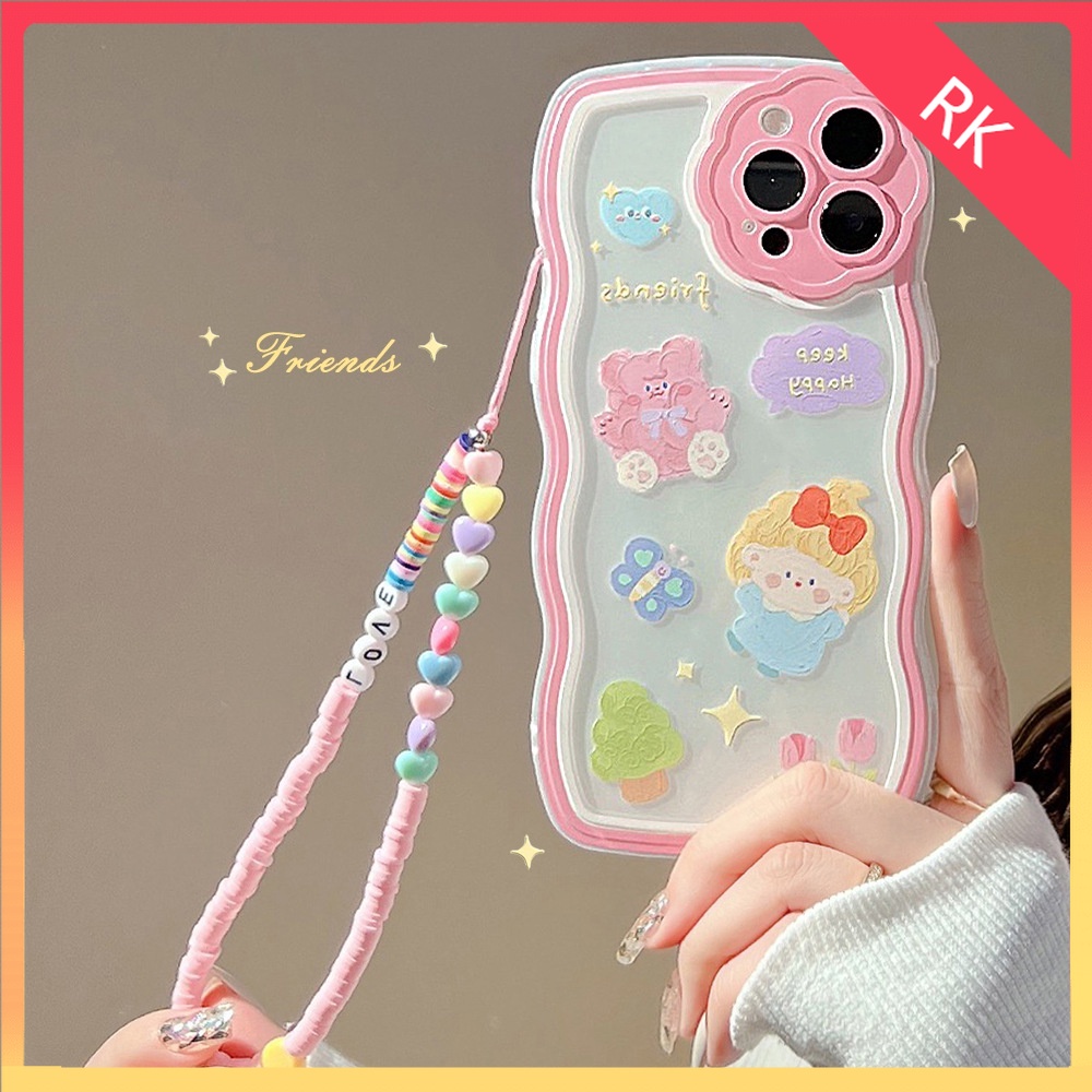 Ốp lưng iphone Ốp Điện Thoại Kèm Dây Đeo Cho Iphone7/7plus/8/8plus/x/xs/11/12/13/pro/max/plus/promax RK CASE