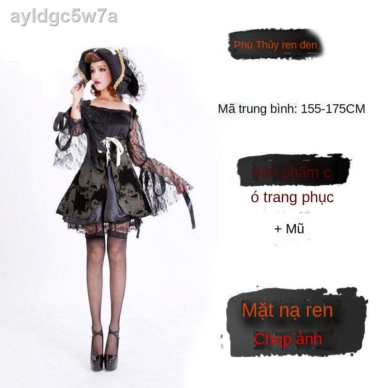 ﹊♈❈Trang phục Halloween nữ phù thủy người lớn cos Cô bé quàng khăn đỏ Áo choàng cướp biển ma cà rồng váy công chúa quần