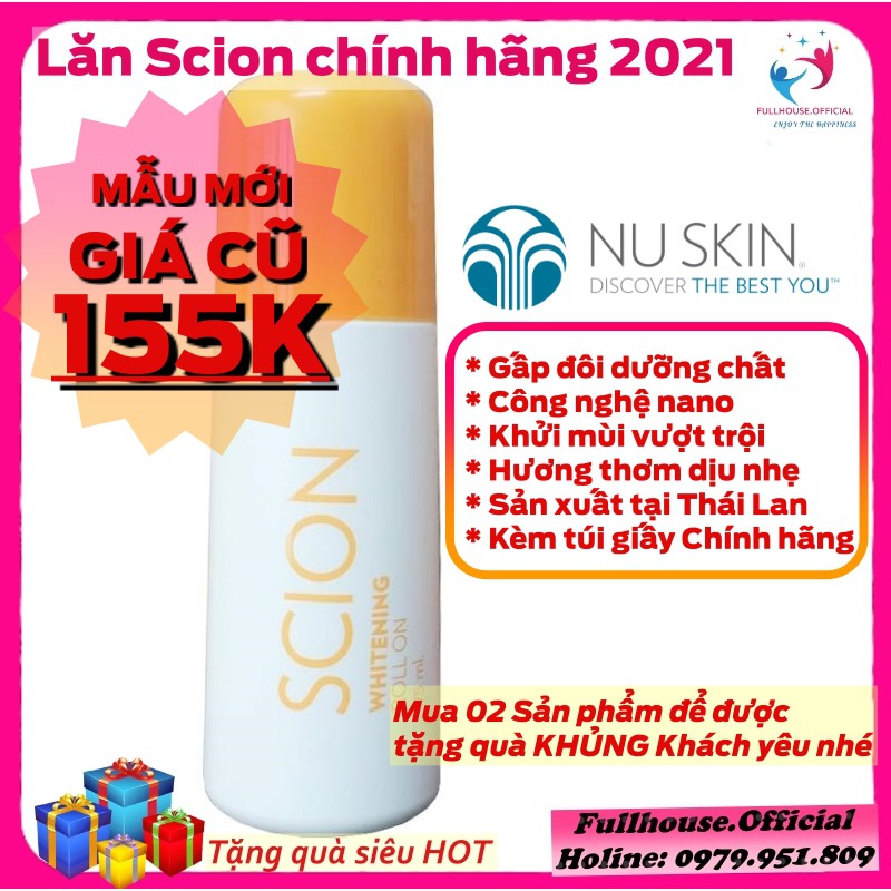 Lăn Khử Mùi Scion Mẫu Mới Nắp Vàng 2021 Khử Mùi Cơ Thể Đặc Biệt Hôi Nách Hôi Chân 75ml Chính Hãng Mỹ