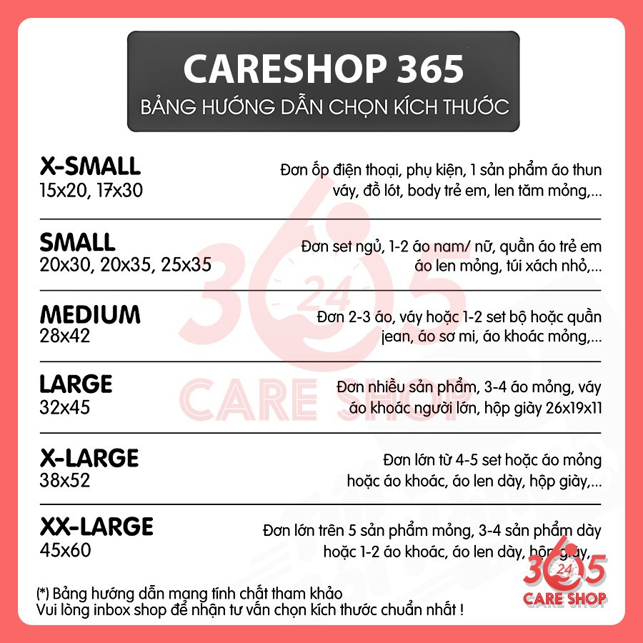 Túi Đóng Hàng, Túi Gói Hàng Niêm Phong CARESHOP365 tự dính Size 25x35cm  Đóng Gói Áo Khoác, Balo - CT26