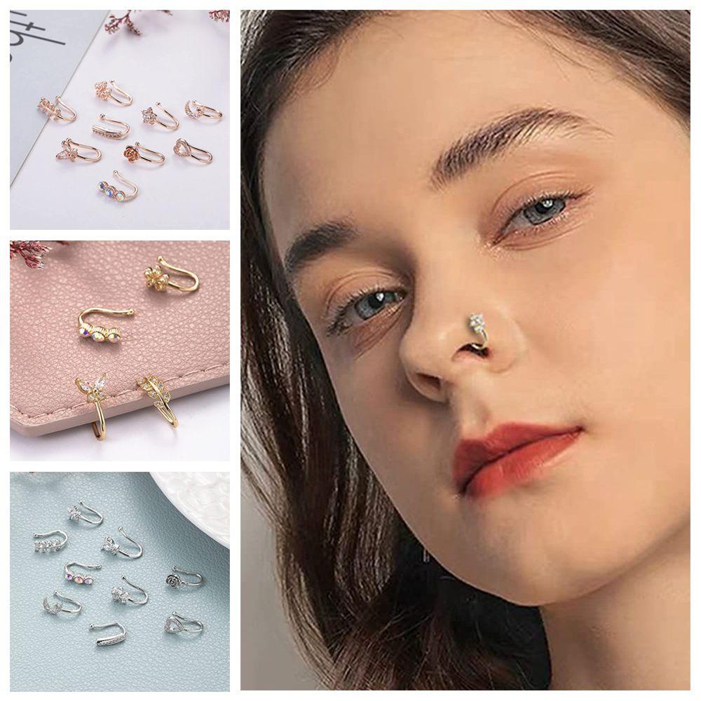 CACTU Set 9 Khuyên Mũi Không Cần Xỏ Lỗ