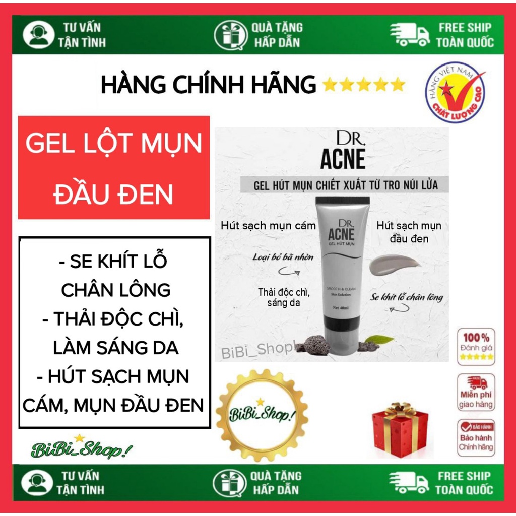 Gel Lột Mụn _Đầu Đen, Gel_Lột Mụn Cám ,Gel Hút Mụn DR. ACNE