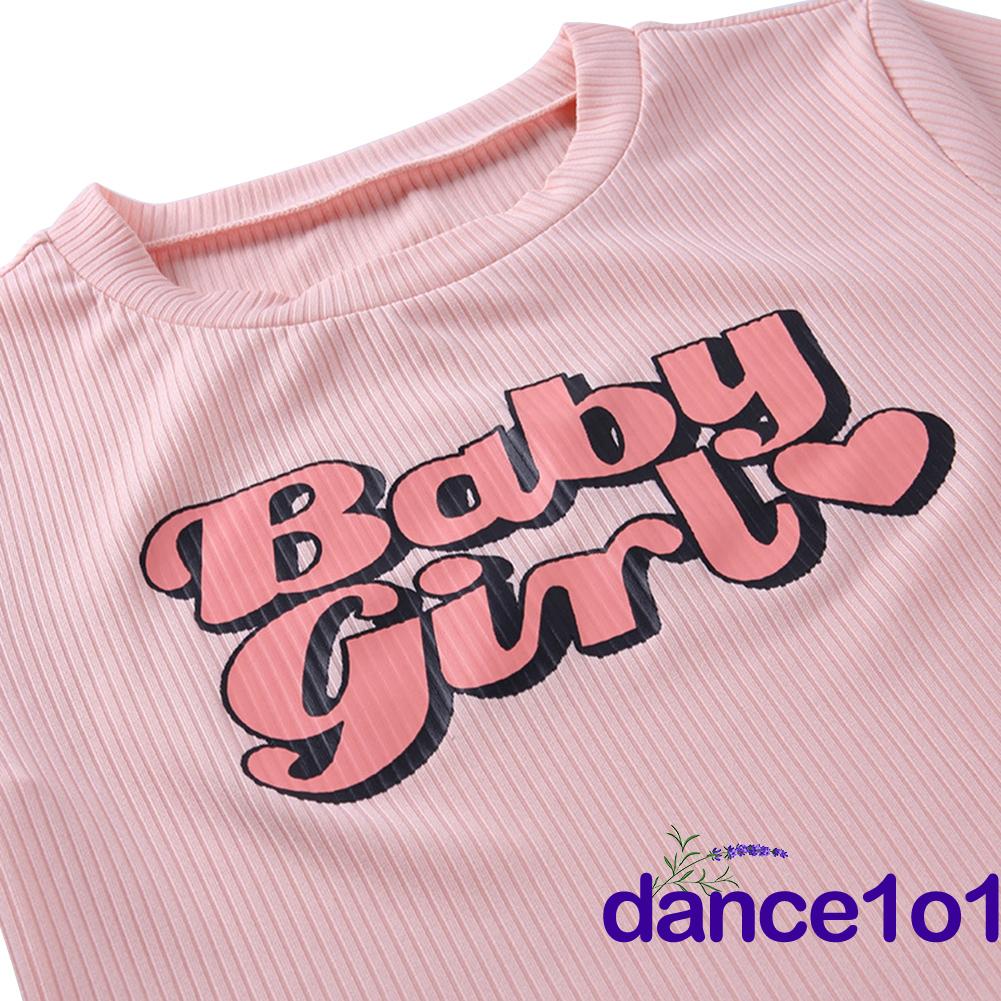 Áo croptop ngắn tay cổ tròn in chữ đáng yêu thời trang cho nữ