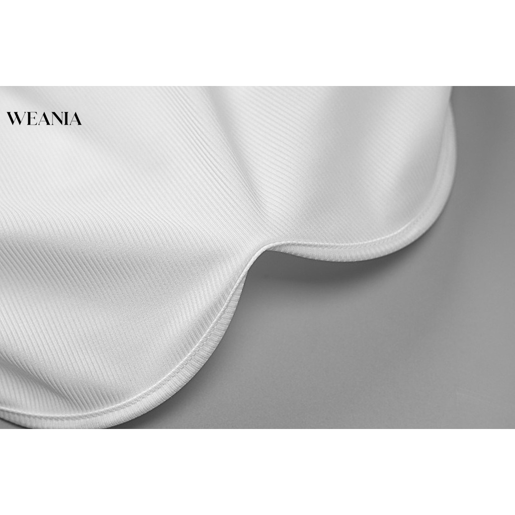 Áo Croptop Sát Nách Cổ Tròn Màu Trơn Thời Trang Mùa Hè Năng Động Cho Nữ