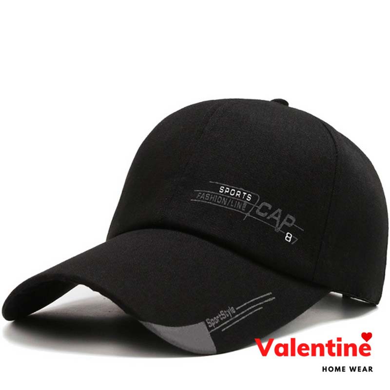 Mũ lưỡi trai nam, nón nam lưỡi trai kiểu basic SPORTS mã VAM0100