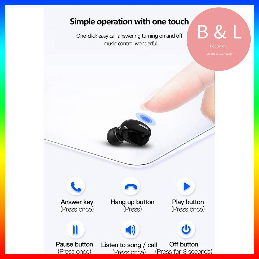 Tai nghe nhét tai không dây 5.0 âm thanh hifi phong cách thể thao có mic