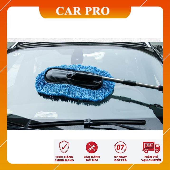 Chổi nano lau rửa xe ô tô chuyên dụng, cán kéo dài hoặc thu gọn chổi dẹt - CAR PRO