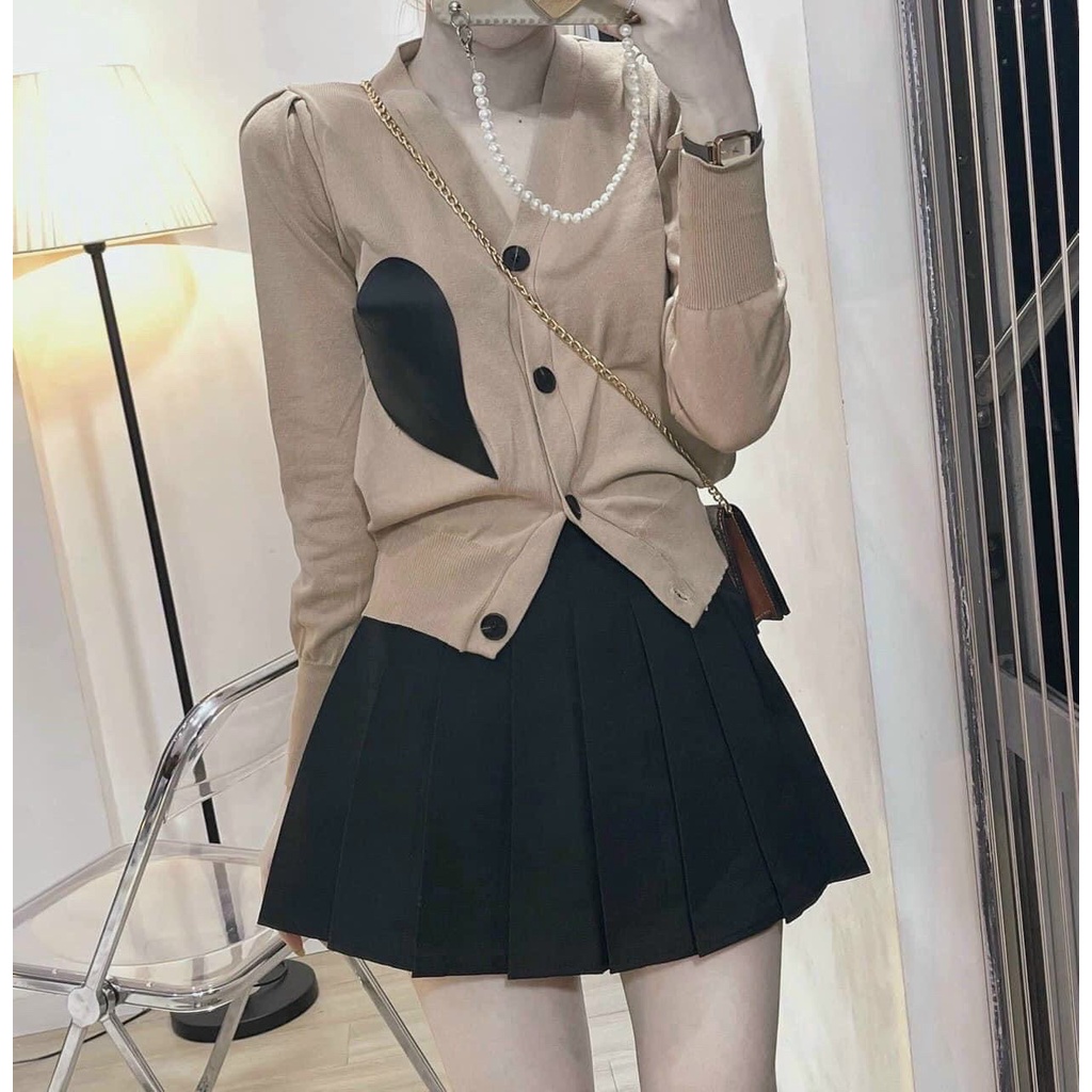 Chân váy tennis xếp li có lót quần kéo khóa sườn