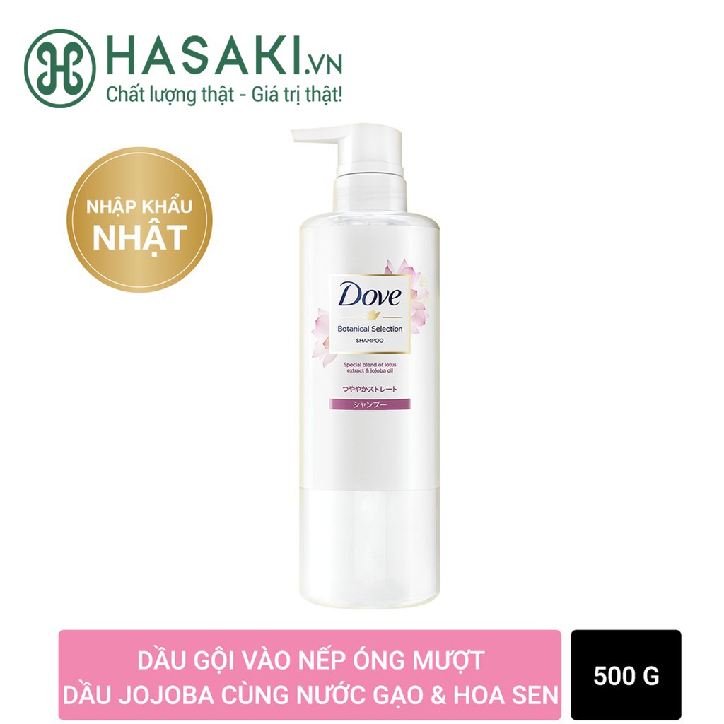 Dầu Gội Dove Botanical Selection Shampoo 500g