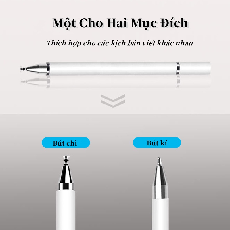 Bút Cảm Ứng Kỹ Thuật Số Bút cảm ứng thiết kế 2 trong 1 đa năng cho / iPad Android/ A190/ Điện Thoại/ Máy Tính Bảng