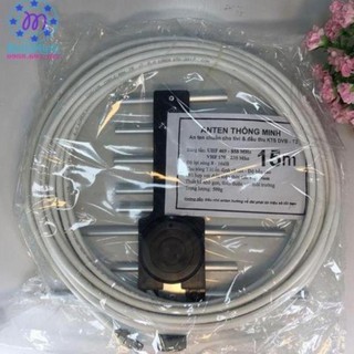 ăng ten tivi thông minh thu sóng DVB T2 kèm dây 15m - TBGD.angten-15m