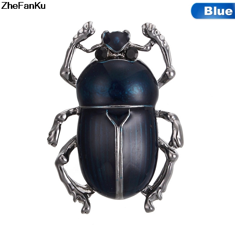 Ghim cài áo hình bọ cánh cứng phong cách vintage độc đáo