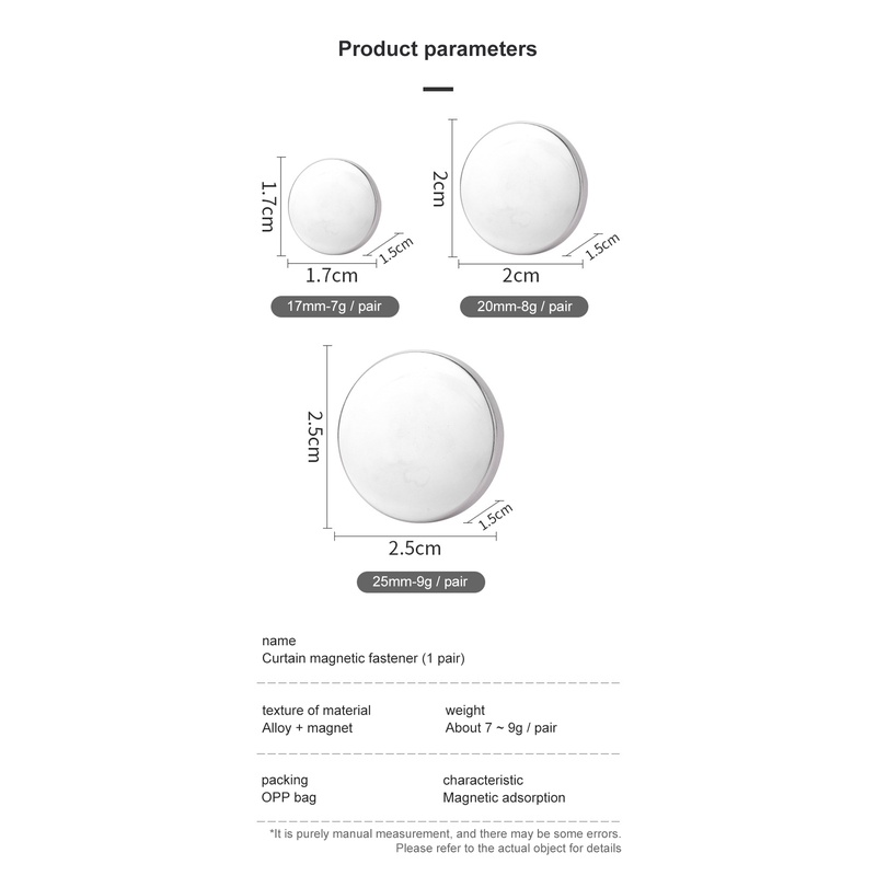Kẹp Rèm Cửa Nam Châm Không Cần Đục Lỗ Chống Ánh Sáng