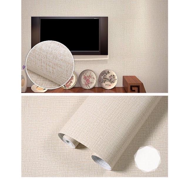 GIẤY DÁN TƯỜNG GIẢ VẢI BỐ KHỔ 1m2 CHỐNG ẨM MỐC DECAL DÁN TƯỜNG BỀN ĐẸP