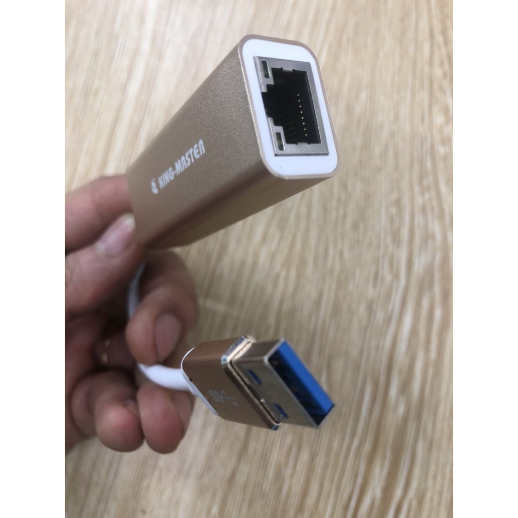 Cáp USB 3.0 ra Lan KINGMASTER KM006 -Cổng Chuyển USB 3.0 SANG LAN RJ45 100/1000 - Bảo Hành 12 Tháng