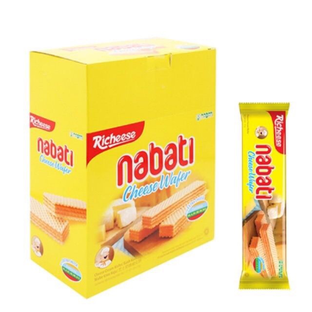 Bánh xốp Nabati vị phô mai hộp 20 thanh