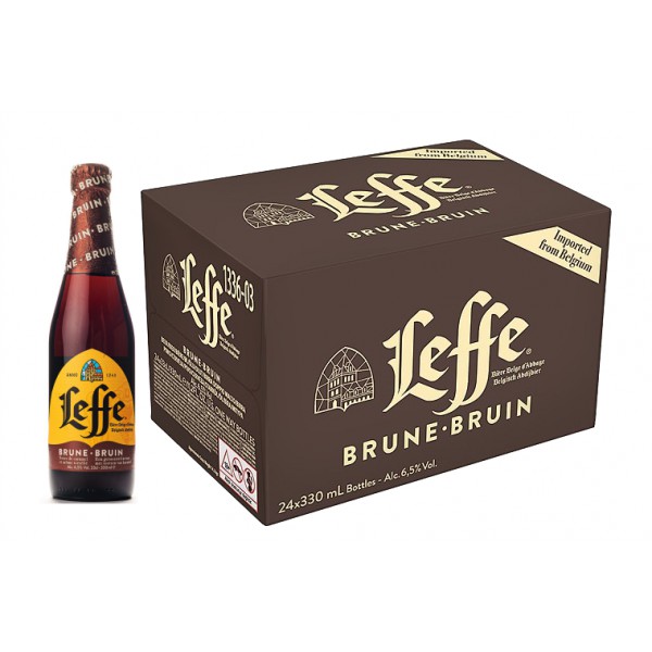 Bia Leffe chai nâu 6.6% - Thùng 24 chai 330ml