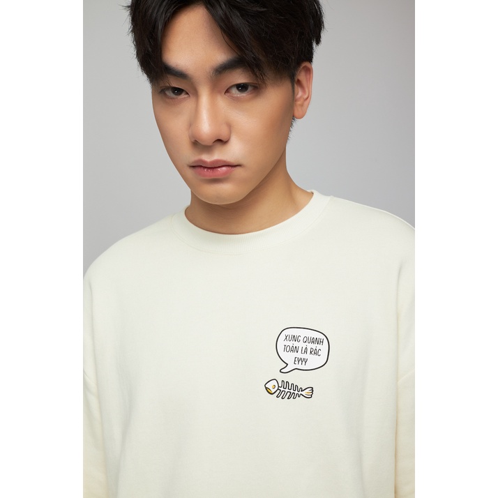 Áo Sweatshirt Nam BOO Nỉ Không Mũ In Graphic BOOSticker Biển Rác | BigBuy360 - bigbuy360.vn